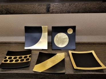 Gold Leaf Plates